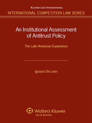 cover image of An Institutional Assessment of Antitrust Policy